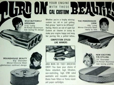 ORIGINAL 1968 CAL CUSTOM AD-AIR CLEANER/SCOOP-1969/Camaro/Mustang/GT/Nova/SS/GTO