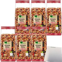 Edeka Beeren MüSli FrüChten Hafe Roggen Weizenvollkornflocken 6X750G Packung