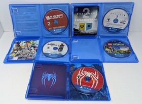 Playstation 4 PS4 500MB Black Console Bundle w/ 5 Games - Spider-Man- Tested!