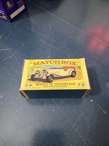 Matchbox Lesney Models of Yesteryear Y10 White 1928 Mercedes Near Mint VERY RARE