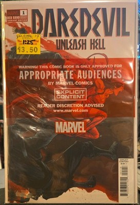 Daredevil Unleash Hell Red Band #1 VF/NM 1:25 Jones Variant Marvel Elektra 2025