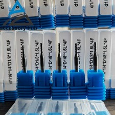 5PCS 4Flute 1/16" x 1/8" x 1/4" x 1-1/2" End Mills Carbide TiALN -USA