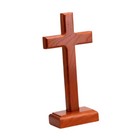 Wooden Cross Easter Handmade Christian Jesus Cross for Church Indoor Outdoor