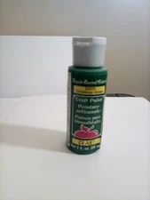 PLAID CRAFT PAINT 2 OZ. CHRISTMAS GREEN FREE SHIPPING