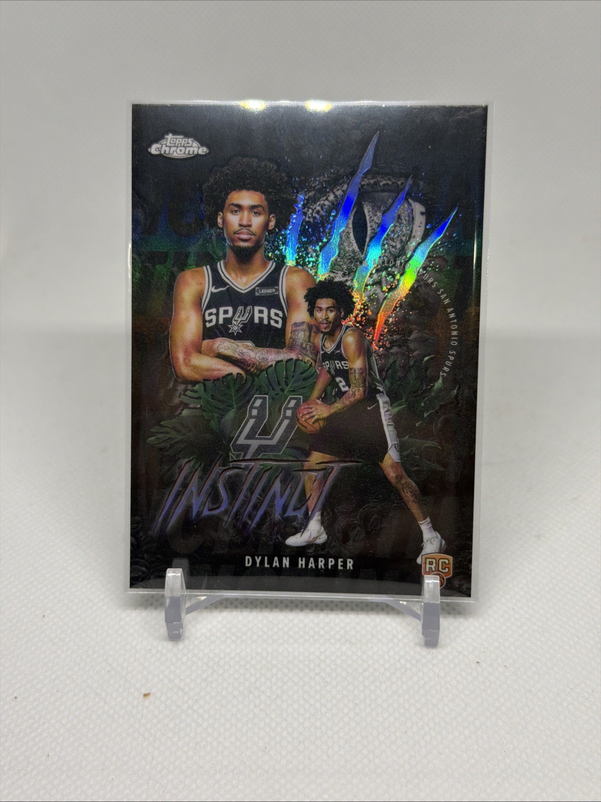 2025-26 Topps Chrome Flagship Dylan Harper Refractor RC Instinct #INS-12