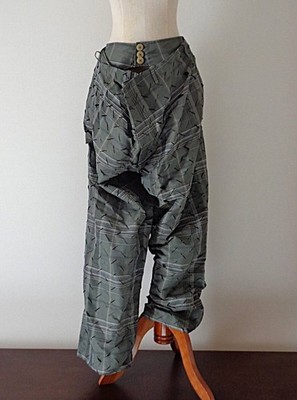 Unused Vivienne Westwood Worlds End Cut & Slash Alien Trousers Size W 35 Gray