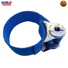1/2" Oil Filter Wrench Adjustable Strap Wrench Universal Heavy Duty Removal Tool