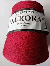 400gCone Yeoman Yarns Aurora Woolway 30%wool20%nylon50%acrylic  Machine Knitting