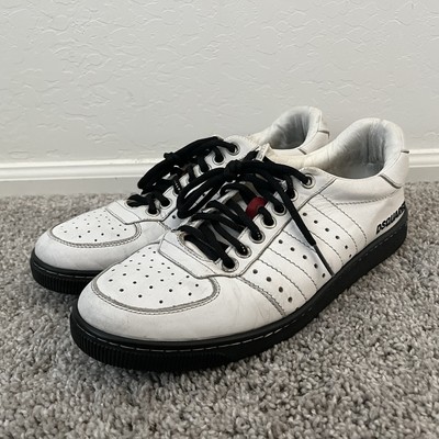 DSQUARED2  White  LEATHER TENNIS SNEAKERS SIZE 45 EU / 12 US