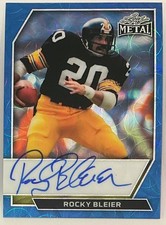 2026 Leaf Metal Rocky Bleier Auto Autograph Scope Blue On Card #d 3/4