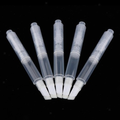5x leerer Drehstift Kosmetikbehälter flüssiges Nagelöl Tube
