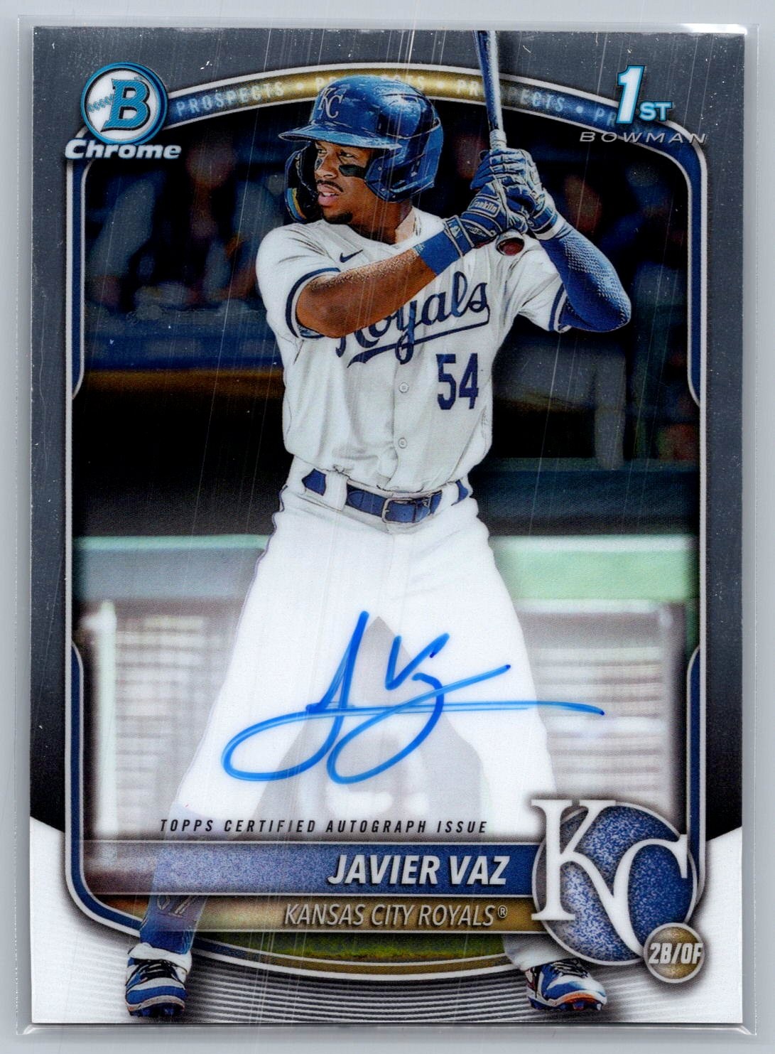 2025 Bowman #CPA-JVA Javier Vaz Chrome Prospect Autographs