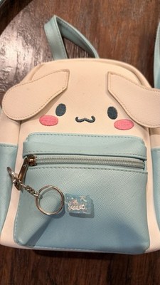Cinnamoroll Sanrio Backpack White Blue Outside Pocket