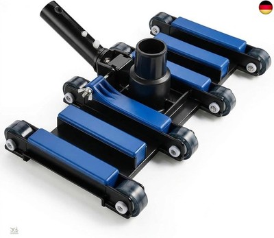 POOLAZA Gewerblicher Handpoolsauger mit Rädern, 35 cm Extra-Breite & 