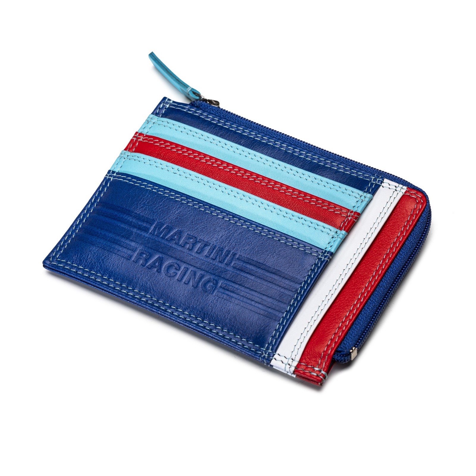 Sparco Martini Racing Leather Wallet (Iconic Motorsport Branding, Embossed Logo)