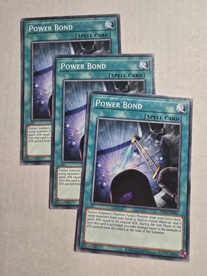3x Power Bond SDCS-EN047 Structure Deck: Cyber Strike Unlimited