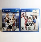 UFC 1 & 2 - PS4 Game Lot (2) - PlayStation 4 - Tested