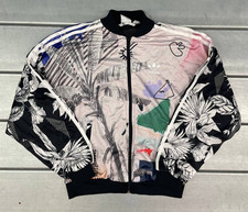 Adidas x Farm Rio Passinho Track Jacket Womens XS Floral Graffiti Art Zip Up