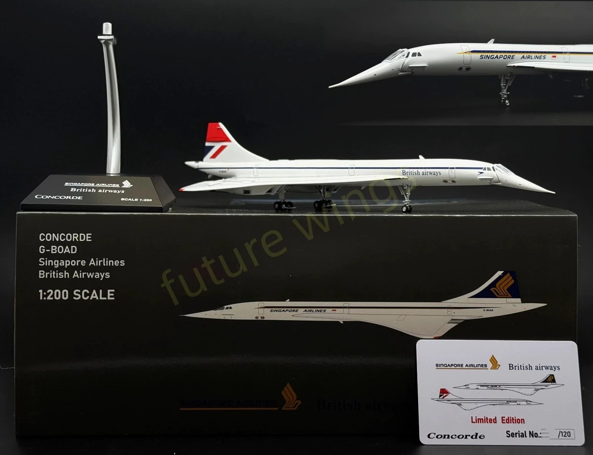 Concorde 1:200 压铸飞机和飞船| eBay