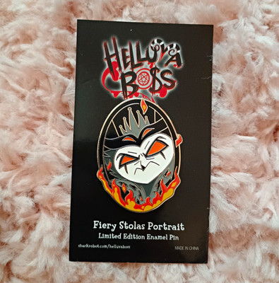 Helluva Boss Stolas Fiery Portrait Limited Edition Pin