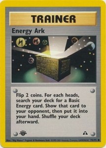 Pokemon Card - Neo Discovery 75/75 - ENERGY ARK (common) **1st Edition** -NM