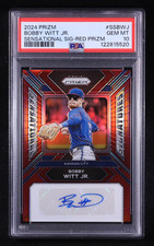 Bobby Witt Jr. 2024 Panini Prizm Sensational Sig. Prizms Red #5 #88/99 (PSA 10)