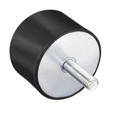 M12 Thread Male Female Rubber Mounts Vibration Isolators70 mm x 45 mm Black