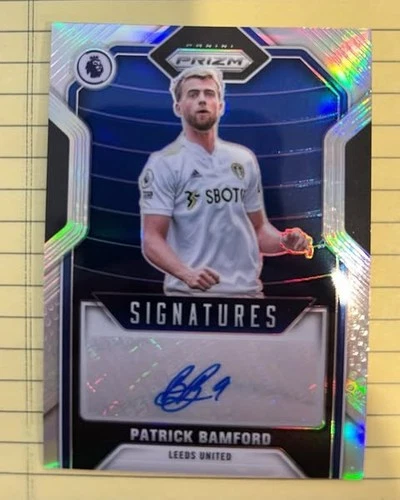 2021-22 Panini Premier Patrick Bamford 48/99 Silver Prizm  Auto