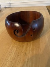 Rosewood Wooden Portable Yarn,knitting,crochet Bowl