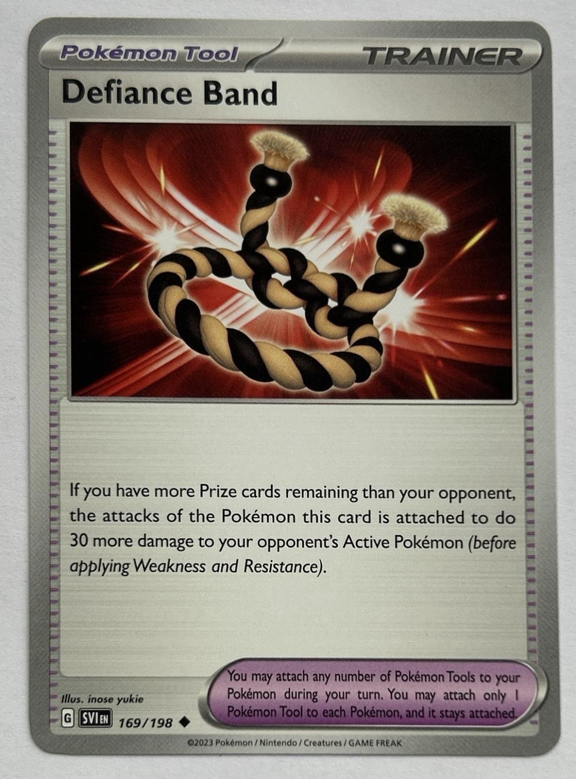 Defiance Band 169/198 Uncommon Scarlet & Violet Pokemon Lightly Played