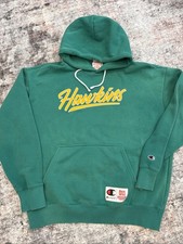 Champion Stranger Things Netflix Hawkins High Hoodie Size XL 011 Green Rare