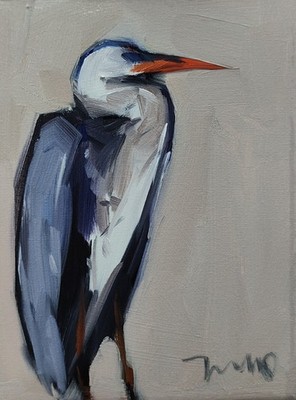 Jose Trujillo Fine Art PRINT 16x20'' Collectible Artist Crane Bird Decor