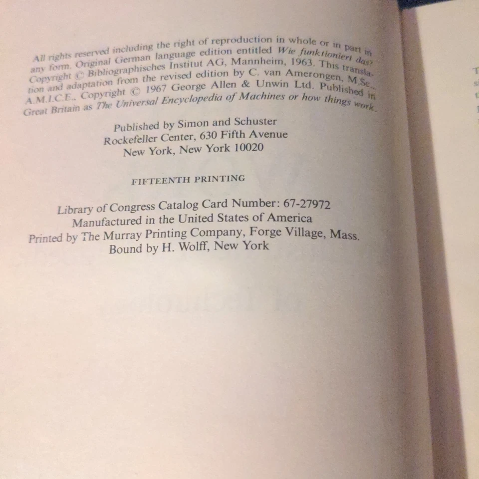The Way Things Work An Illustrated Encyclopedia of Technology Volume One 1967 - Image 4 of 4