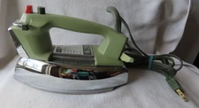 Vintage GE General Electric Spray Steam & Dry Iron Model H4F95AVT Avocado Green