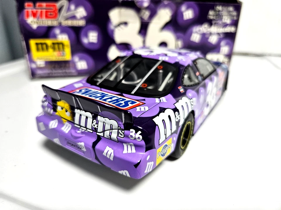 2002 Kenny Schrader #36 M&M Purple Color Vote Winner Autographed 1/24 Nascar - Image 4 of 4
