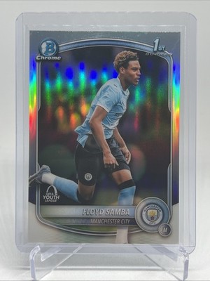2025-26 Topps UCC Chrome Floyd Samba 1st Bowman Refractor Manchester City