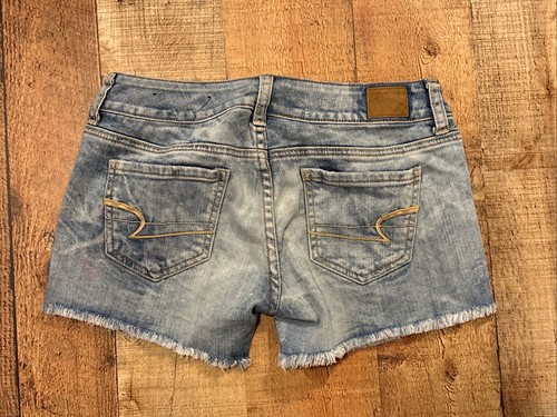 American Eagle Shorts Sz 0 Cutoff Denim Distressed AE 2011 - Picture 4 of 9