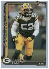 2025 Topps Chrome Football Refractor Rashan Gary #111 Packers