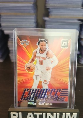 2024-25 Panini Donruss Optic - Express Lane Jalen Brunson #21 Purple Prizm