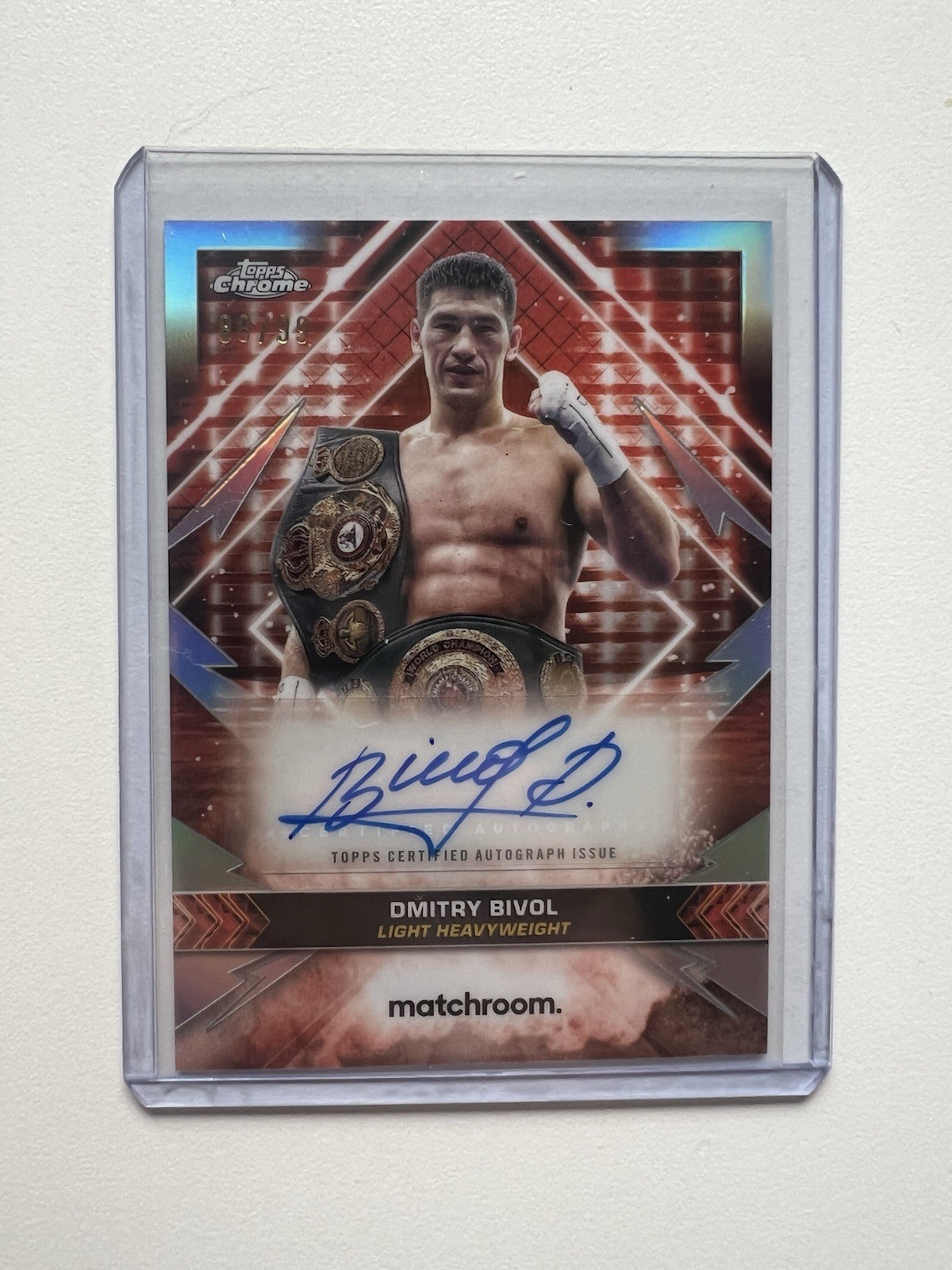 2024 Topps Chrome Boxing Dimitry Bivol Championship Auto /99