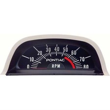 Oer 6468973 68 Fits Pontiac Hood Tachometer Fits V8 Point Ignition Oer 6468973 68 Fits Pontiac Hood Tachometer Fits V8 Point Ignition