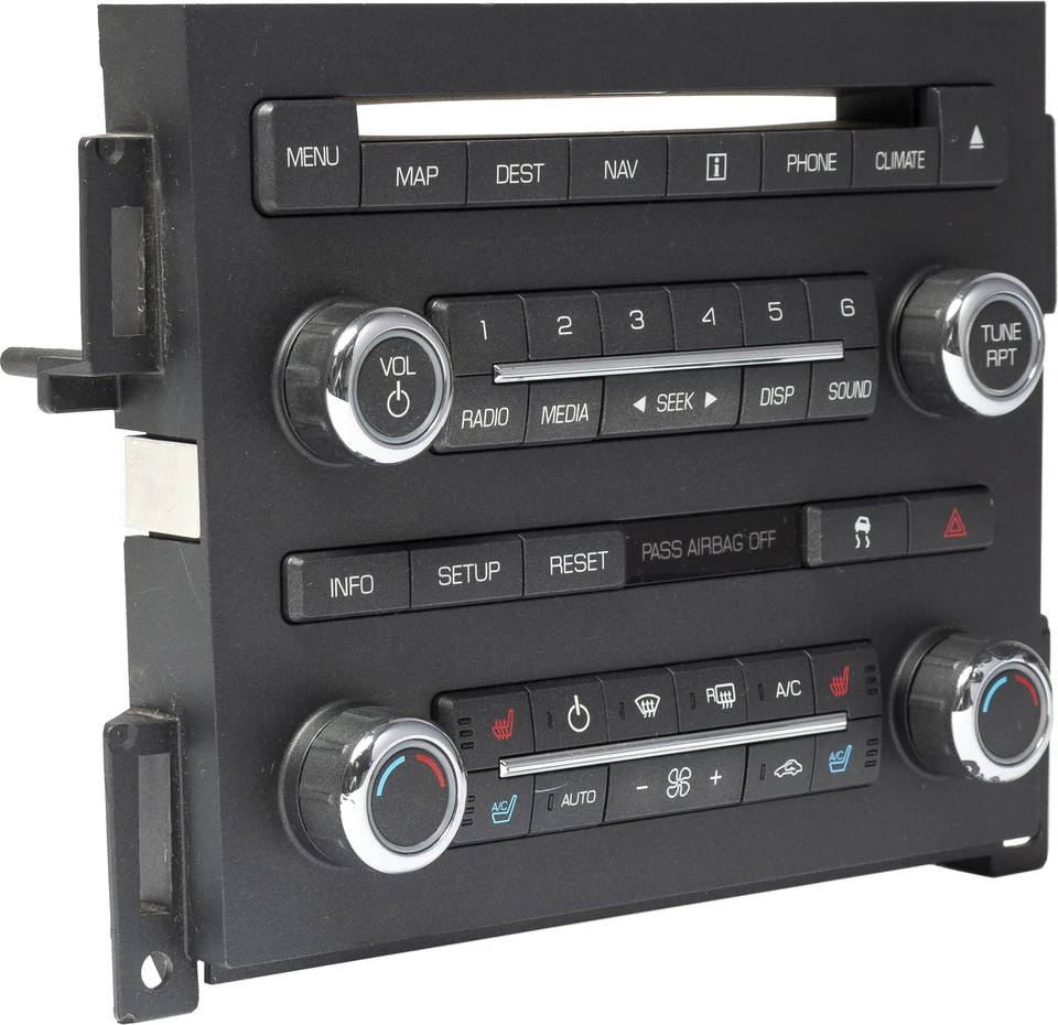 2009 Lincoln MKS Multimedia Temperature Control Panel Part Number 8A5T18A802DKW - Image 3 of 4