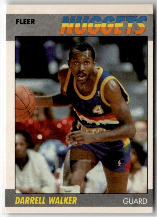 1987-88 Fleer - Darrell Walker #117 Nuggets