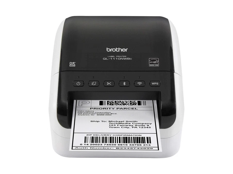 Brother QL-1110NWB Desktop Direct Thermal Monochrome Label Printer - Image 3 of 4