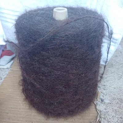fil a tricoter Mohair Poilu Marron 1Kg550 - Photo 1/2