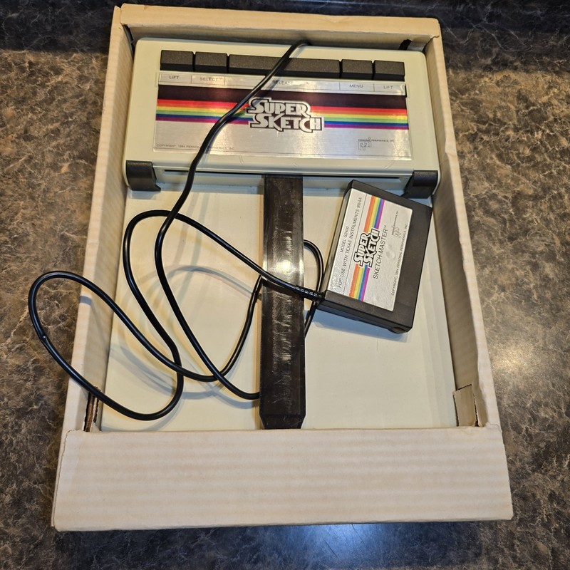 Vintage PPI Super Sketch G2400 for Texas Instruments TI99/4A Boxed No Top UNTEST