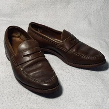 Allen Edmonds Randolph Shoes Men’s 9D Brown Penny Loafers Slip On Leather