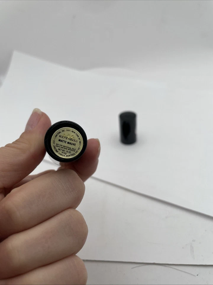 Lancome Rouge Absolu Lipstick Matte Mauve 0.12 oz See Photos Cap Broken - Image 3 of 3