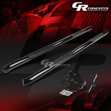 PAIR BLACK 3" MILD STEEL SIDE STEP BAR RUNNING BOARD FOR 2006-2012 TOYOTA RAV4