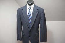 VTG Adams Row Tweed Handwoven Wool Blazer Sports Jacket Mens Sz 40 R/L